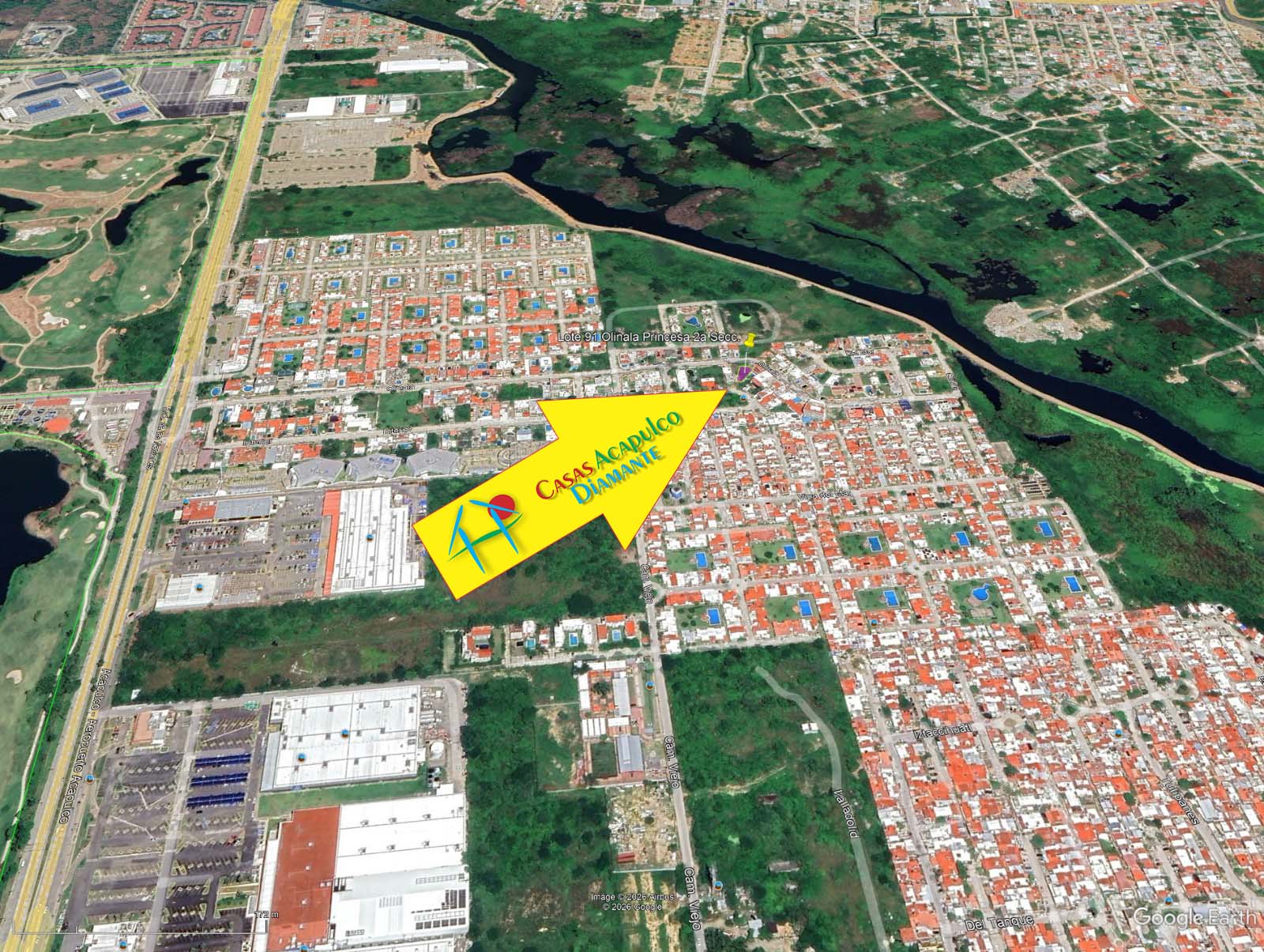 Terreno Olinalá Princesa Lote 91 2da sección - Ubicación satelital 5